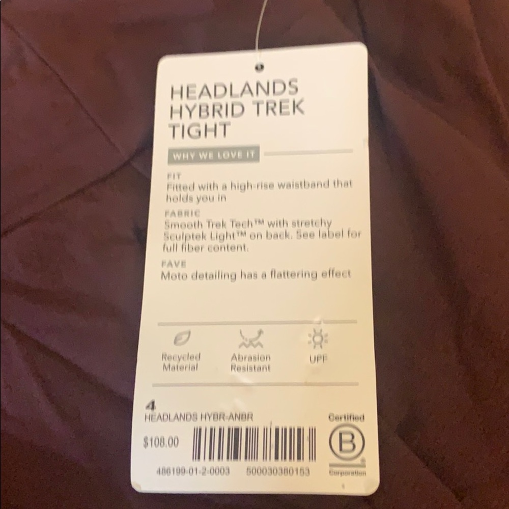 ATHLETA Headlands Hybrid Trek Tight NWT - Picture 4 of 4